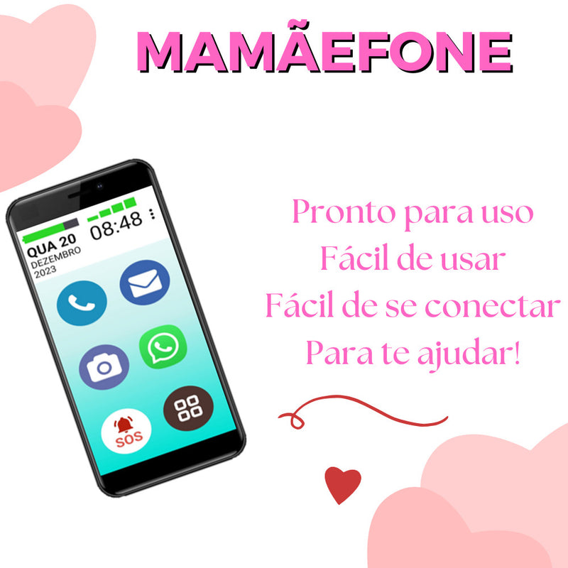 SMARTPHONE MAMÃEFONE 3G 32GB ÍCONES GRANDES SOS