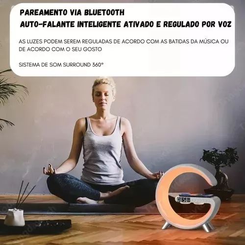 Luminária, Falante E Carregador Automático G-speaker